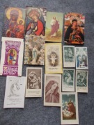 ŚWIĘTE OBRAZKI zestaw x 15 z lat 50-60 tych