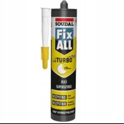 Klej uszczelniający biały Fix ALL TURBO 290ml SOUDAL SUPERSZYBKI 20min