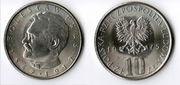 Moneta PRL 10 zł Bolesław Prus 1975