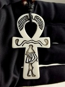 NOWY Naszyjnik wisiorek Egipt Ankh Vintage