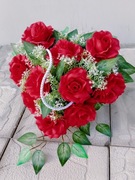 Serce na grób stroik kompozycja na cmentarz  