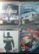 Zestaw gier PS3 - Prince of Persia, NFS:Shift, CoD:MW3, Battlefield 3.