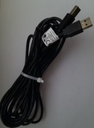 Kabel USB Lanberg USB A 5 m czarny.