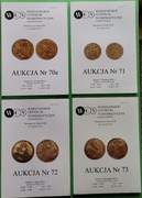 WARSZAWSKIE CENTRUM NUMIZMATYCZNE AUKCJA 70e,71,72,73,KATALOG
