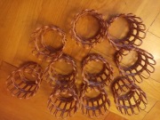 Koszyczki wiklinowe na szklanki 