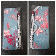 Zakładka do książki kwiaty dwustronna decoupage