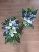 Zestaw nagrobny wiązanka flakon kompozycja