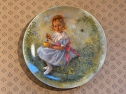 RECO Talerz ozdobny porcelanowy dziewczynka 