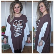 Tunika plus size cyrkonie wzory