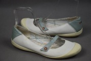 ecco białe 42 baletki pump skórzane baleriny sportowe