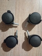 Kółka do fotela biurowego 4 szt. kółka meblowe na trzpień, używane  (95)