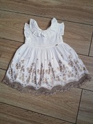 nowa sukienka francuska biała z haftem Mayoral 80 74-80 cm / 9-12 mies