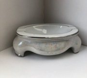 popielniczka ceramiczna porcelana KAROLINA kolor masy perłowej