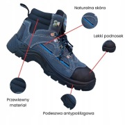 Trzewiki robocze ART.MAS BTMASB Skórzane Rozmiar 44