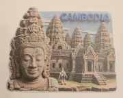 Magnes na lodówkę akrylowy Cambodia Kambodża AngkorWat  (44) 