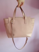 Coccinelle torebka shopper jasny róż saffiano