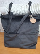 Torebka na ramię welurowa czarna