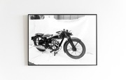 Stare zdjecie Motocykl SHL 98 1939r 70x50