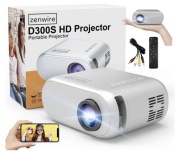 Projektor ZENWIRE Mini D300S HD (1280 x 720), 100 ANSI lumen, Wi-Fi