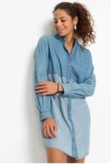 BONPRIX sukienka jeansowa koszulowa RAINBOW r 46