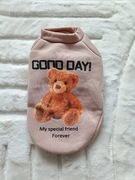 Ocieplana bluza z misiem nowa brązowa ubranko dla psa kota