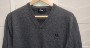 Sweter Fred Perry r. L wełna 100% szary