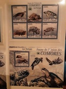 Komory 2009 Mi 2340-4 + bl 512  żółwie CIETY zestaw idealny