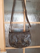 Torba NEXT listonoszka, ciemny brąz, lata'70 