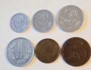 Zestaw monet polskich 1985 r 