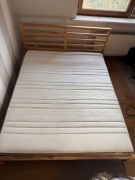 Łóżko Ikea Tarva + Materac piankowy Mordegal 160x200