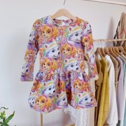 Sukienka 116 Psi Patrol Sky Everest rozkloszowana Paw Patrol różowa długi r