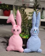 Kolorowe wiosenne zajączki