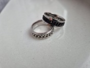 Obrączka Pierścionek Antystresowy Obrotowy 2 sztuki 27, średnica 21,5mm