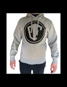 Nowa bluza męska z kapturem Ofensywa – szara, z kieszeniami, rozm. S