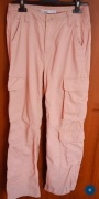 Różowe spodnie CARGO Bershka S (36) szerokie nogawki Y2K