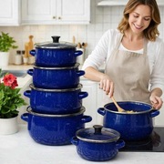 GARNKI EMALIOWANE – ZESTAW 5 SZT. 