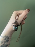 Naszyjnik zawieszka grzyb z oczkiem alternative