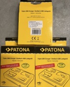 Ładowarka PATONA USB Triple LCD do Canon LP-E17