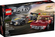 LEGO 76903 Speed Champions Chevrolet Corvette C8.R Race Car / 1968 Corvette