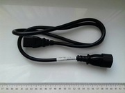 Przedłużacz kabla zasilania 230V do UPS, PC, 1m 100cm, 10A 250V Lian Dung, 