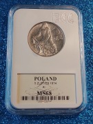 5 ZŁ RYBAK 1974 GCN MS68 