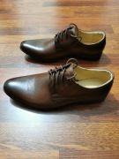 Wizytowe Skórzane Półbuty Męskie 