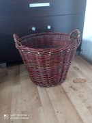 Kosz wiklinowy na drewno