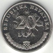 Chorwacja 20 lipa lip 1999 - 18,5 mm - nr 2