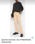 Spodnie damskie r.46, 97%BAWEŁNA 3%ELASTAN