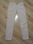 Marc Cain Sports szare spodnie proste tłoczona struktura_ L