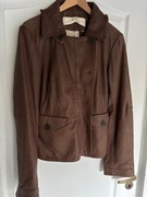 Iceberg kurtka baskinka skóra naturalna 38/40 mleczna czekolada