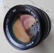 Obiektyw Revuenon 55 1.2 mocowanie Pentax K super stan do Sony Lumix Nikon