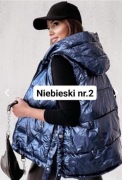 Bezrękawnik kamizelka kaptur niebieski r.XL