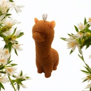 Świeca z naturalnego wosku pszczelego alpaka 8,5cm Zielony Świecownik